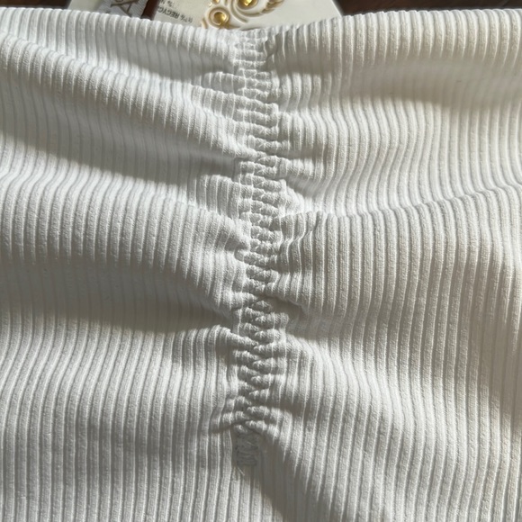 Becca Adela Fine Line Ruched Hipster Bikini Bottom - Picture 9 of 12